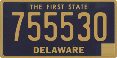 DE license plate 755530