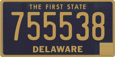 DE license plate 755538