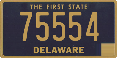 DE license plate 75554