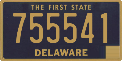 DE license plate 755541
