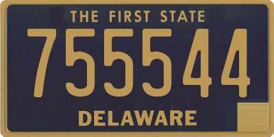 DE license plate 755544
