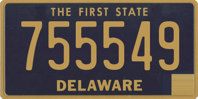DE license plate 755549