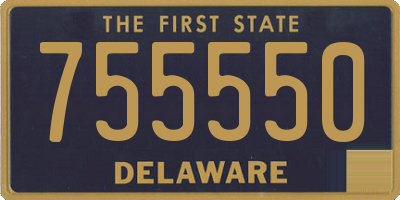 DE license plate 755550