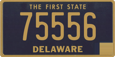 DE license plate 75556