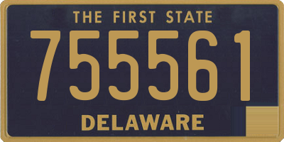 DE license plate 755561