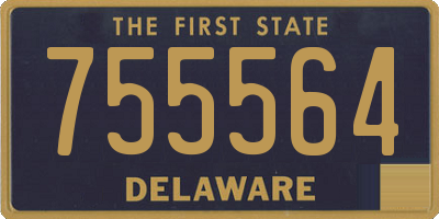 DE license plate 755564