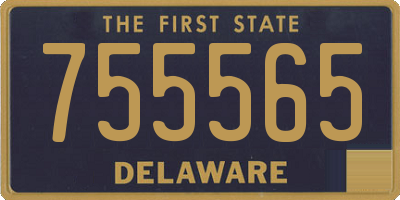 DE license plate 755565