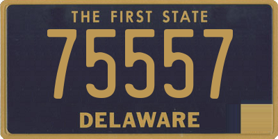DE license plate 75557