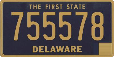 DE license plate 755578