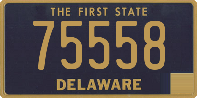 DE license plate 75558