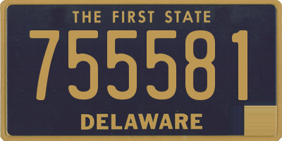 DE license plate 755581