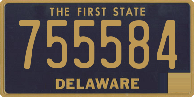 DE license plate 755584
