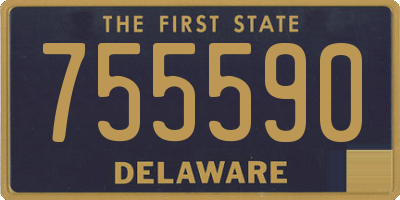 DE license plate 755590