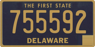 DE license plate 755592