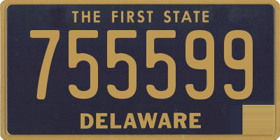 DE license plate 755599