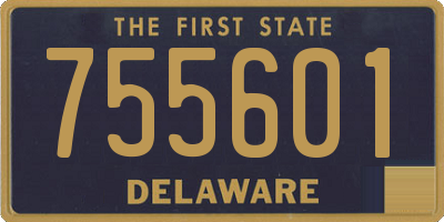 DE license plate 755601