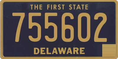 DE license plate 755602