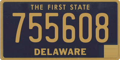 DE license plate 755608