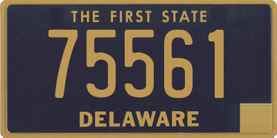 DE license plate 75561