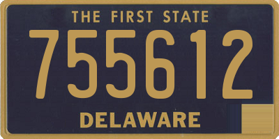 DE license plate 755612