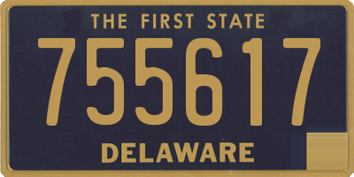 DE license plate 755617