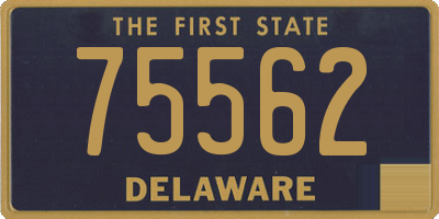DE license plate 75562