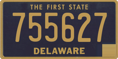 DE license plate 755627