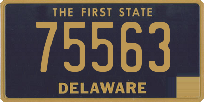 DE license plate 75563