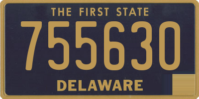 DE license plate 755630