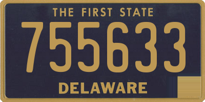 DE license plate 755633