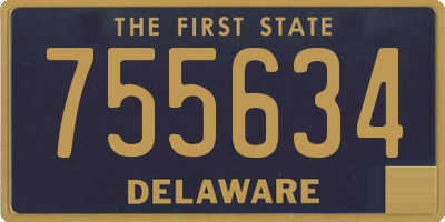 DE license plate 755634