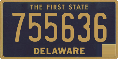 DE license plate 755636