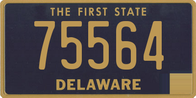 DE license plate 75564