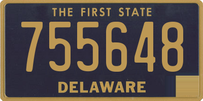 DE license plate 755648