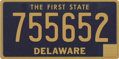 DE license plate 755652