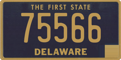 DE license plate 75566