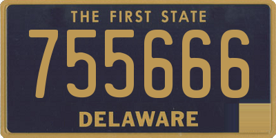 DE license plate 755666