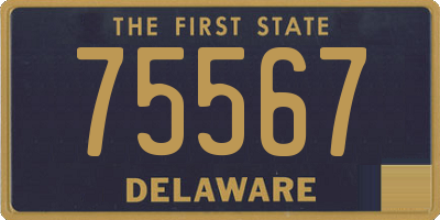 DE license plate 75567