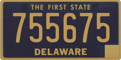 DE license plate 755675