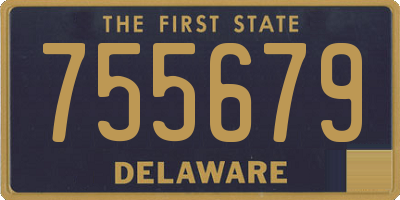 DE license plate 755679