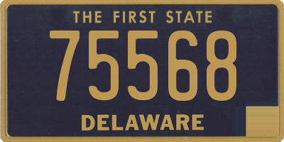 DE license plate 75568