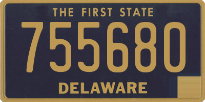 DE license plate 755680
