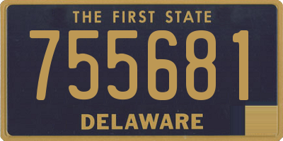DE license plate 755681