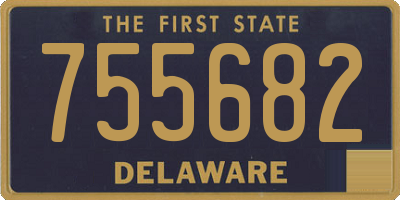 DE license plate 755682