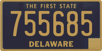 DE license plate 755685