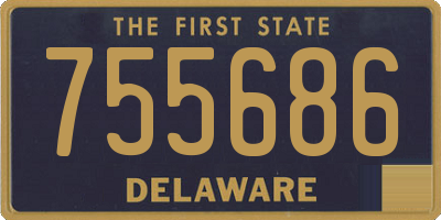 DE license plate 755686