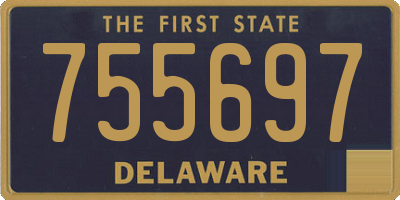 DE license plate 755697