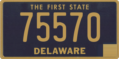 DE license plate 75570