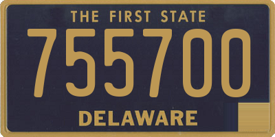 DE license plate 755700