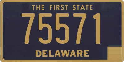 DE license plate 75571
